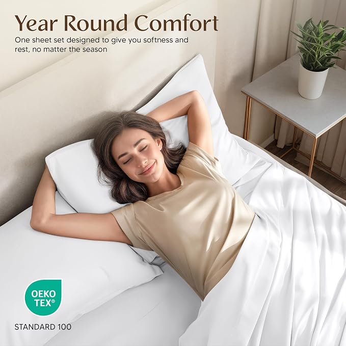 Utopia Bedding Queen Size Sheet Set – 4 Piece Bed Sheets, Soft and Breathable - Image 5
