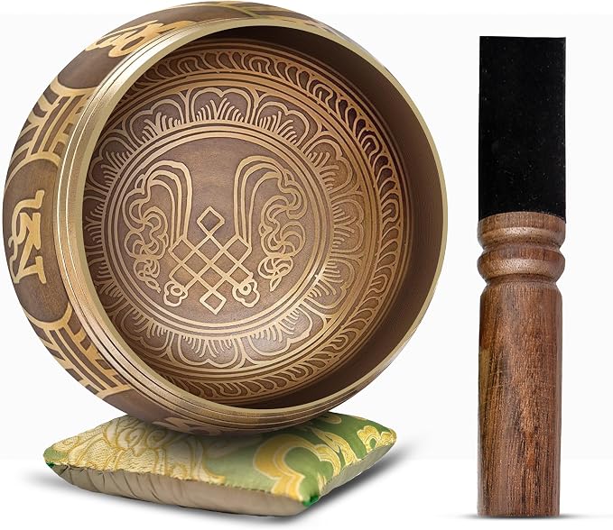 Tibetan Singing Bowl Set by HimalayanBazaar