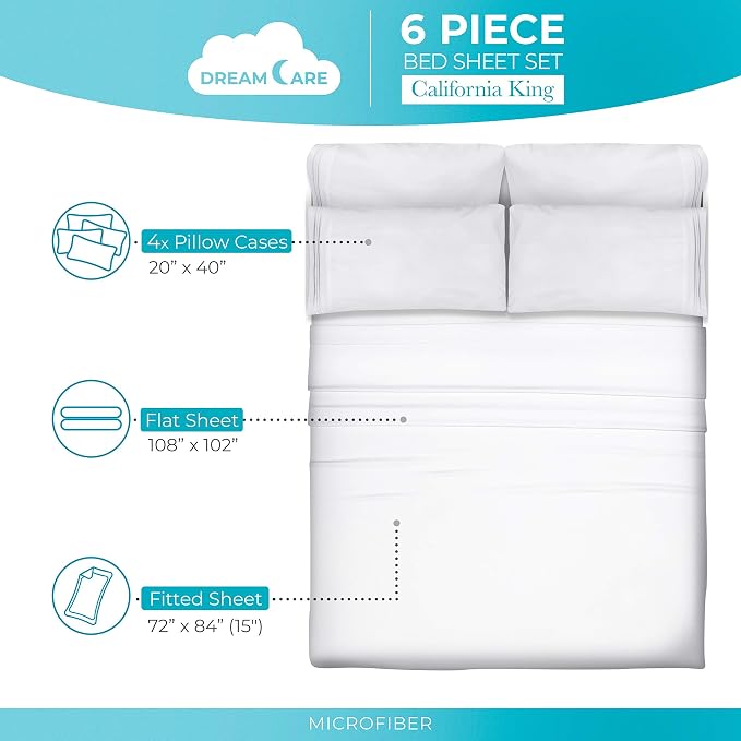 DREAMCARE California King Sheet Sets - Image 4