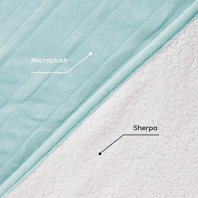 LaffyLo Electric Heated Blanket Queen Size 84 x 90, Dual Control, Fast Heating - Image 4