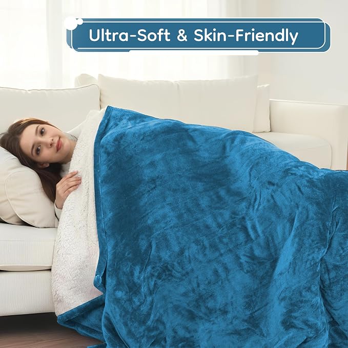 LaffyLo Electric Heated Blanket Full Size 72 x 84, Fast Heating Blanket - Image 6