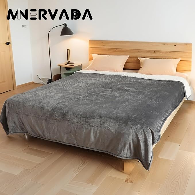 Heated Blanket Electric Blanket King Size 90''x100'' - Image 2