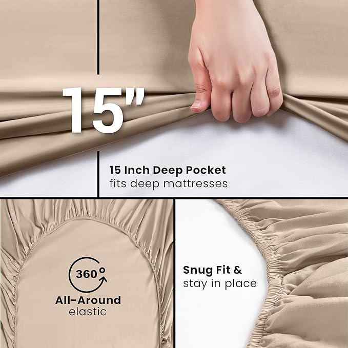 Utopia Bedding Twin Fitted Sheet - Image 3