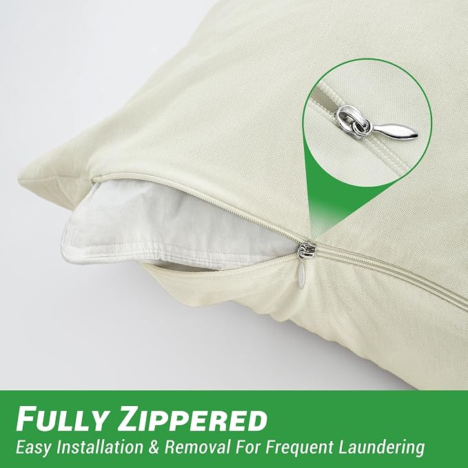 Gogreen Bamboo Rayon Waterproof Pillow Protector, Breathable Pillow Cover - Image 3