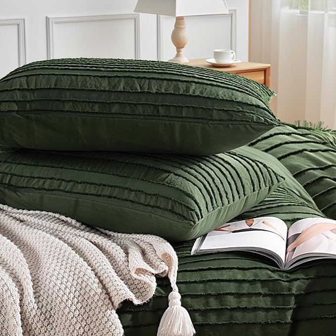 NEXHOME PRO Duvet Cover Queen, 3 Pieces Boho Tufted Duvet Cover Set, Soft and - Image 7