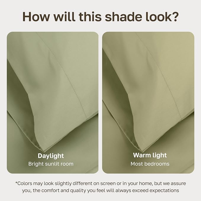 California Design Den Thick and Natural 100% Cotton Bed Sheets King Size Set - Image 5