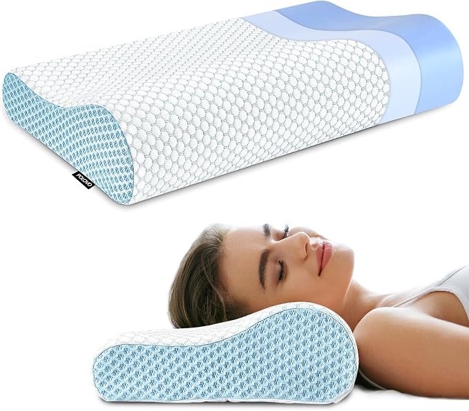 Neck Pillow Contour Memory Foam Pillows by Polovo
