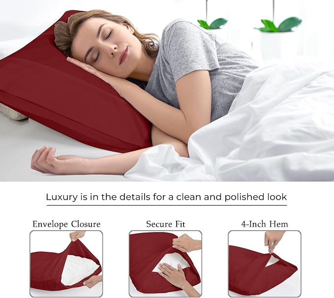 Royale Linens Standard Pillowcase Set of 2 - Image 7