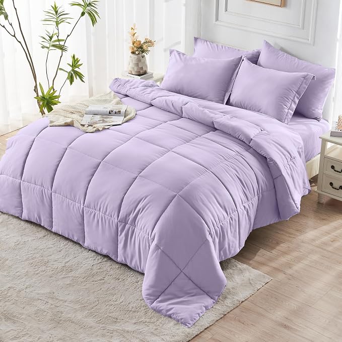JOLLYVOGUE King Comforter Set, Ultra-Soft Bed in a Bag King Size 7 Pieces - Image 8