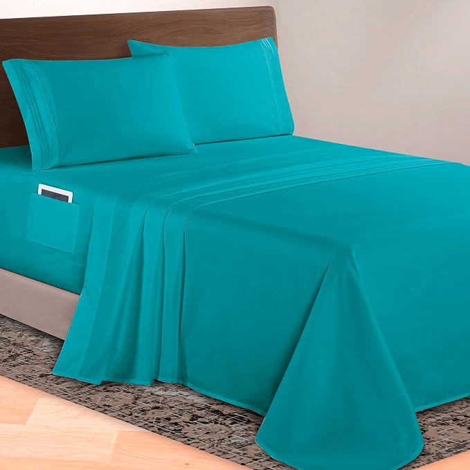 Elegant Comfort Luxurious 1500 Premium Hotel Quality Microfiber 4-Piece Sheet by ELEGANTCOMFORT