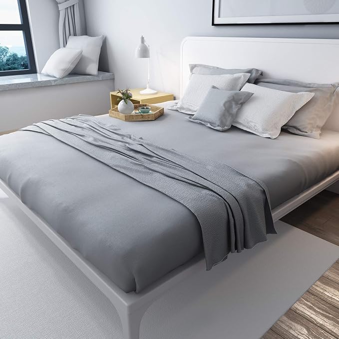 Lirex Flat Sheet, Twin Size Extra Soft Brushed Microfiber Flat Sheet, Machine - Image 5