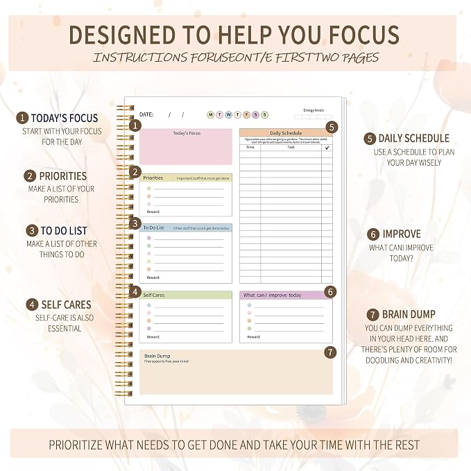 ADHD Daily Planner with Hardcover - Image 4