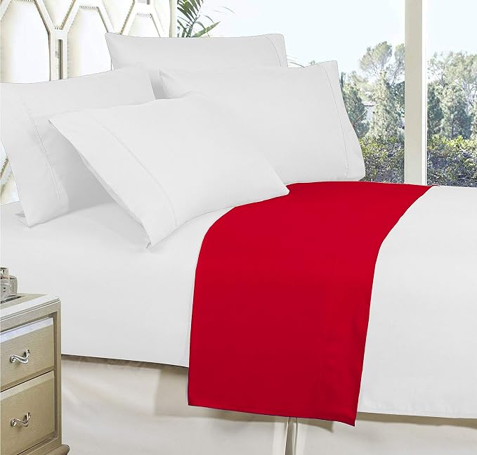 Elegant Comfort Premium Hotel Quality 1-Piece Flat Sheet, Luxury and Softest - Image 3
