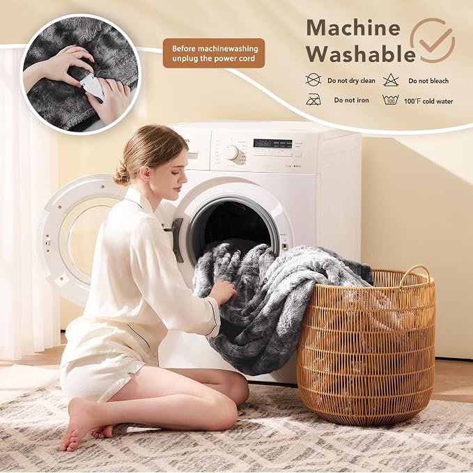 Homemate Electric Heated Blanket Queen Size - Image 7