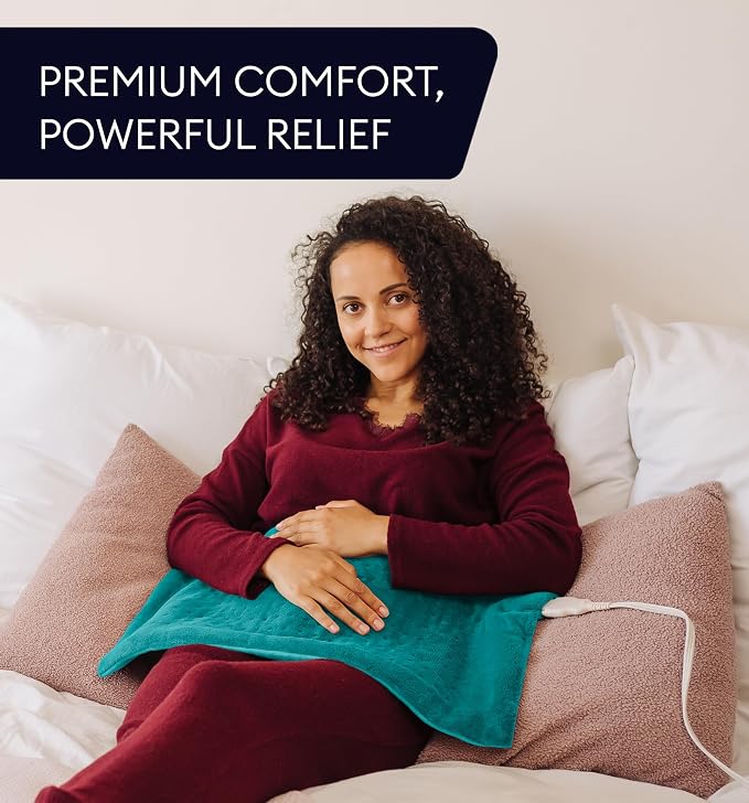 GENIANI Electric Heating Pad for Back Pain & Cramps Relief, Electric Throw - Image 9