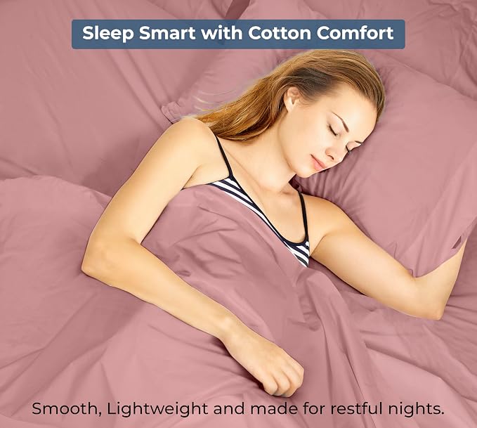 Royale Linens 100% Organic Cotton Twin Flat Sheet Only - Image 9