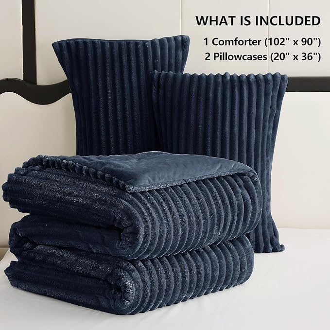 CozyLux Fluffy King Size Comforter Set - Image 6