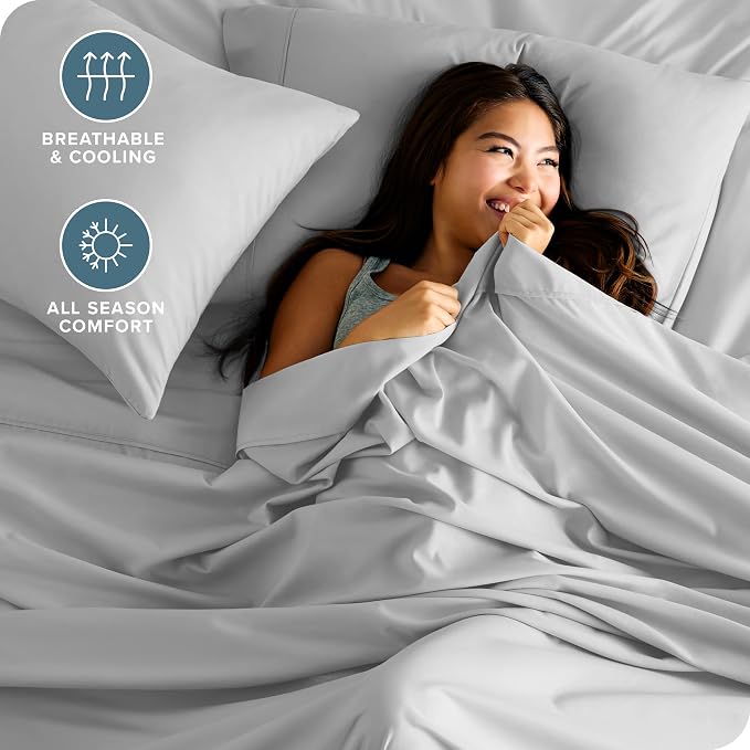 Bare Home Split California King Sheet Set - Image 4