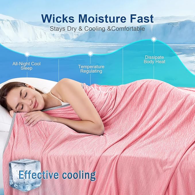 KMUSET Cooling Blanket King Size, Double Sided Summer Cooling Blankets - Image 4