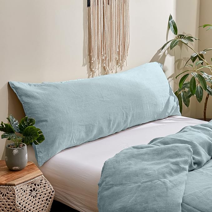 Simple&Opulence Body Pillow Cover 20" x 54", 100% Pure Linen, Ultra Soft and - Image 6
