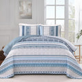 WONGS BEDDING Boho Quilt Set Queen Size, Lightweight Bedspread Coverlet Bedding by WONGSBEDDING