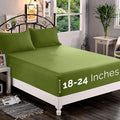 Elegant Comfort 1500 Premium Quality Fitted Sheet Ultra Soft 18-24 Inch Extra by ELEGANTCOMFORT