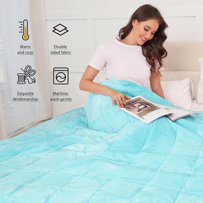 Alomidds Sherpa Fleece Weighted Blanket - Image 6