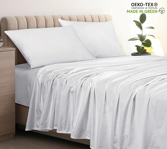 400 Thread Count 100% American Grown Cotton Flat Sheet - Image 3