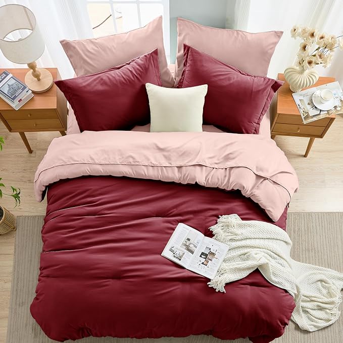 MUXHOMO 7 Pieces Full Comforter Set, Soft Bed in a Bag Full Size, All Season - Image 8