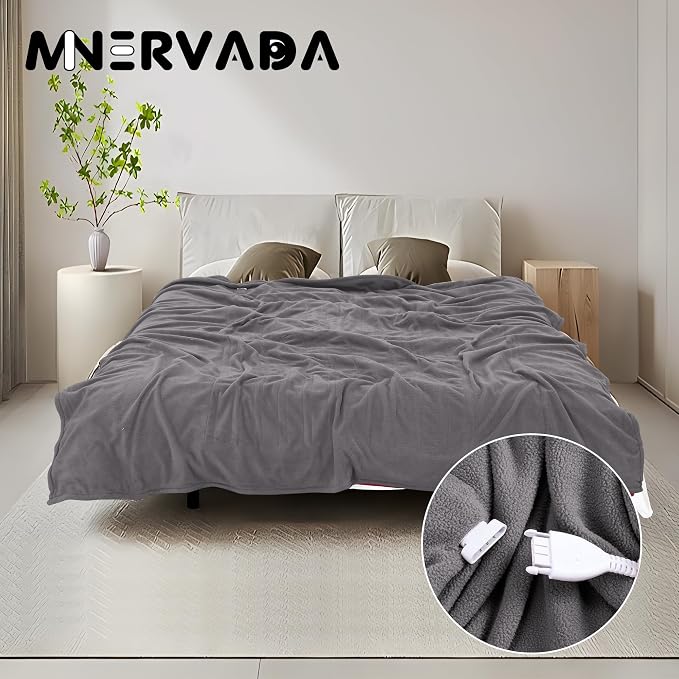 Heated Blanket Electric Blanket Twin Size 62''x84'' - Image 3