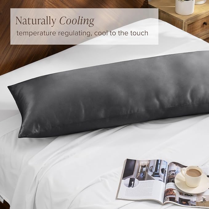Bare Home 100% Rayon Made from Bamboo Luxury Body Size Cooling Pillowcase - Image 3