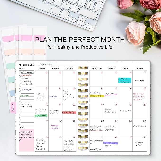 Undated Weekly and Monthly Planner – 12-Month To Do List Notebook Organizer - Image 5