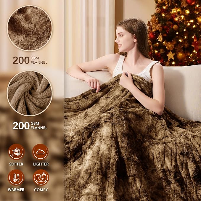 Homemate Electric Heated Blanket Full Size - Image 2