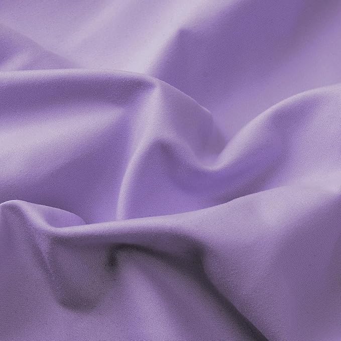 Lirex Light Purple Flat Sheet Twin, Ultra Soft & Breathable Brushed 1800 - Image 3