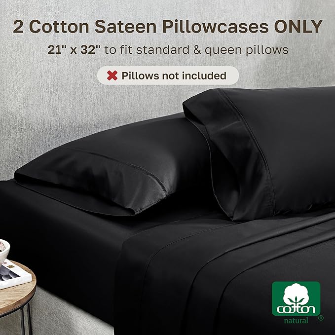 California Design Den Standard Queen Size Pillowcase Set - Image 3