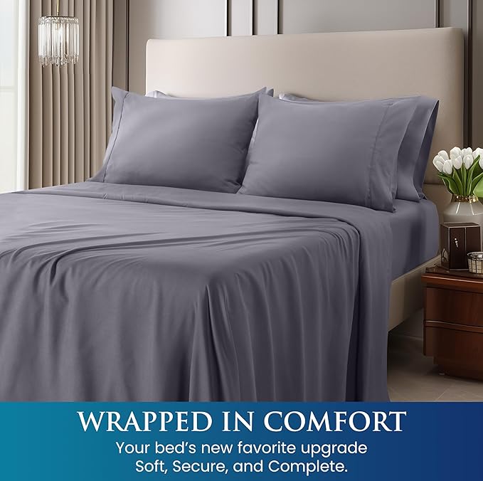 Utopia Bedding Queen Sheet Set – Brushed Microfiber – Ultra Soft Bed Sheets - Image 5