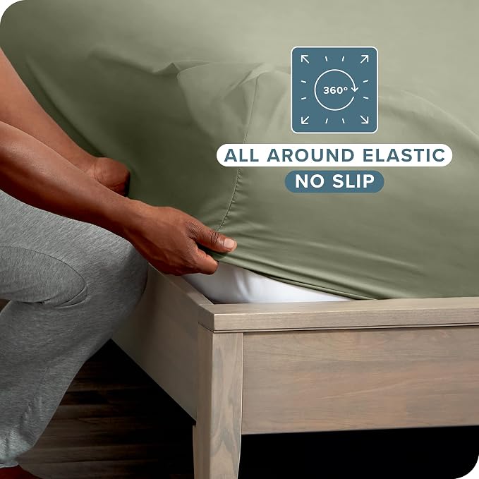 Bare Home 2-Pack Fitted Bottom Sheets Twin XL - Image 3