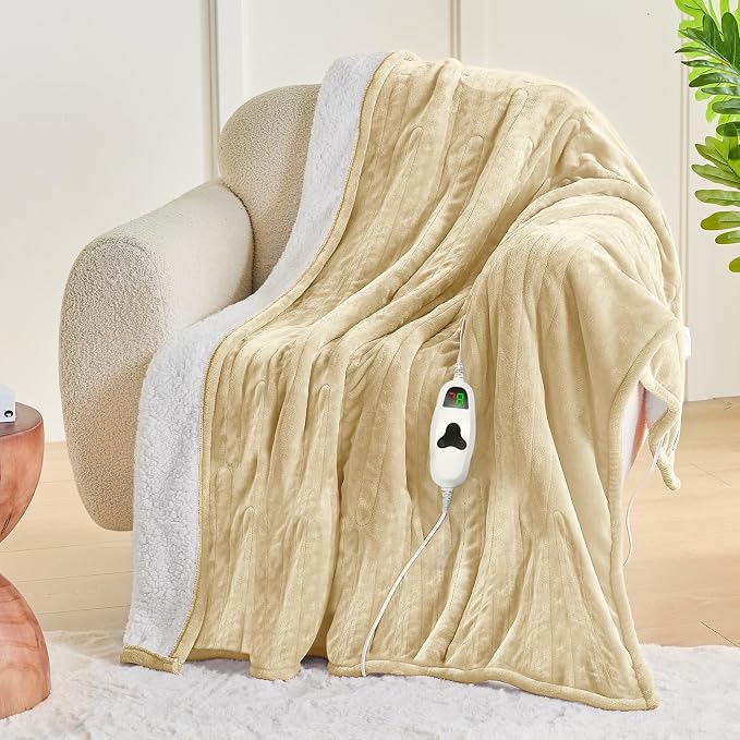 greenoak Heated Blanket Electric Throw 50"X60", Heating Blanket - Image 8