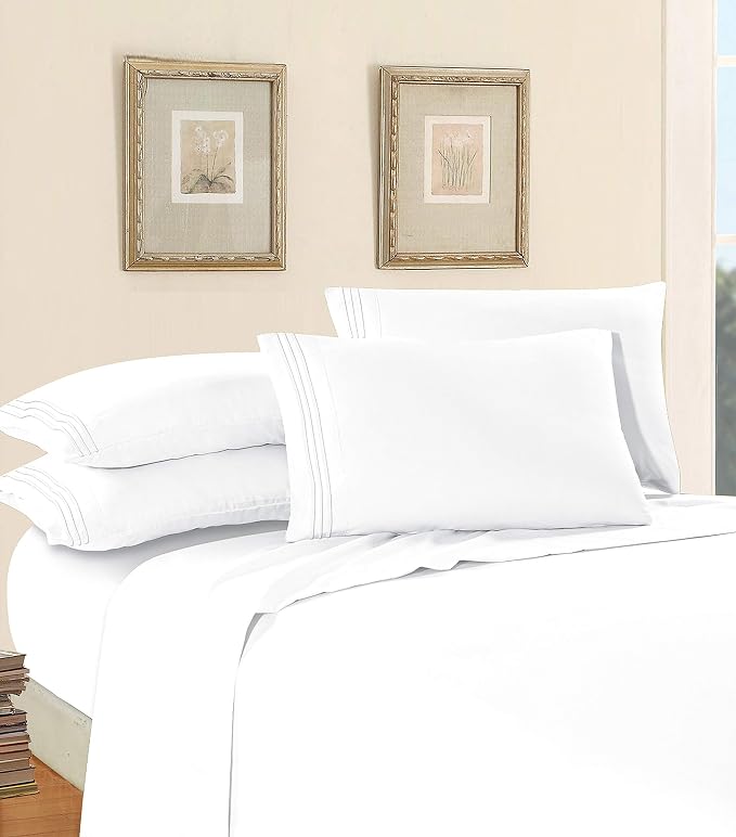 Elegant Comfort Luxury 1500 Premium Hotel Quality Microfiber 4-Piece Sheet Set - Image 3