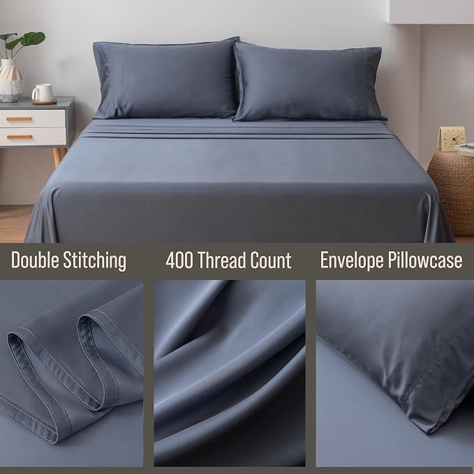 Bella Coterie | Luxury Bamboo Viscose Queen Size Pillowcase Set | 100% - Image 3