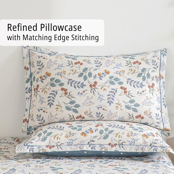 LEMIROE Botanical Cotton Comforter King Size - Image 4