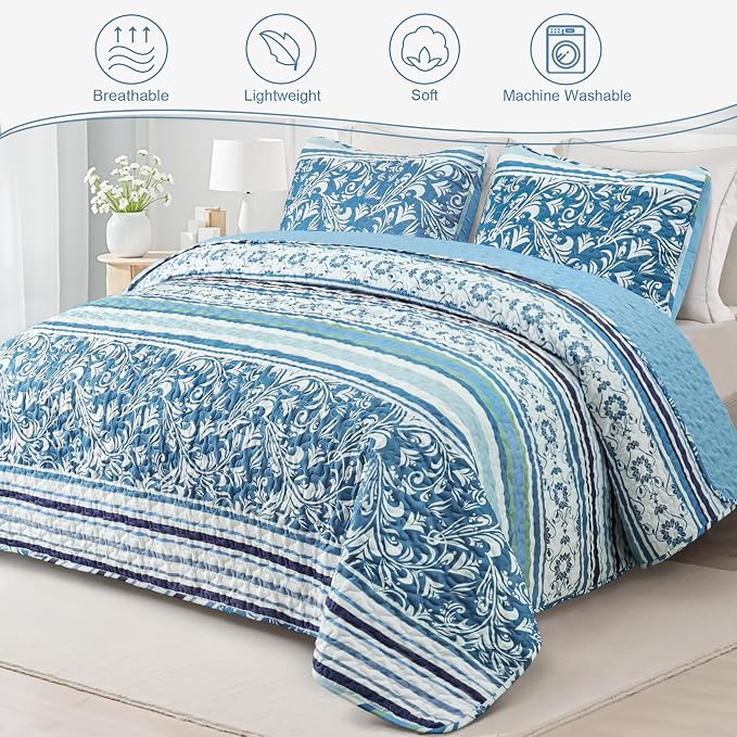 Exclusivo Mezcla Reversible Boho Quilts King Size - Image 2