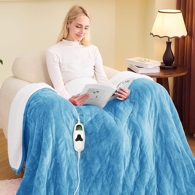 greenoak Heated Blanket Electric Full 72"X84", Heating Blankets by Greenoak