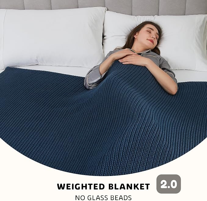 L'AGRATY Knitted Weighted Blanket - Image 2