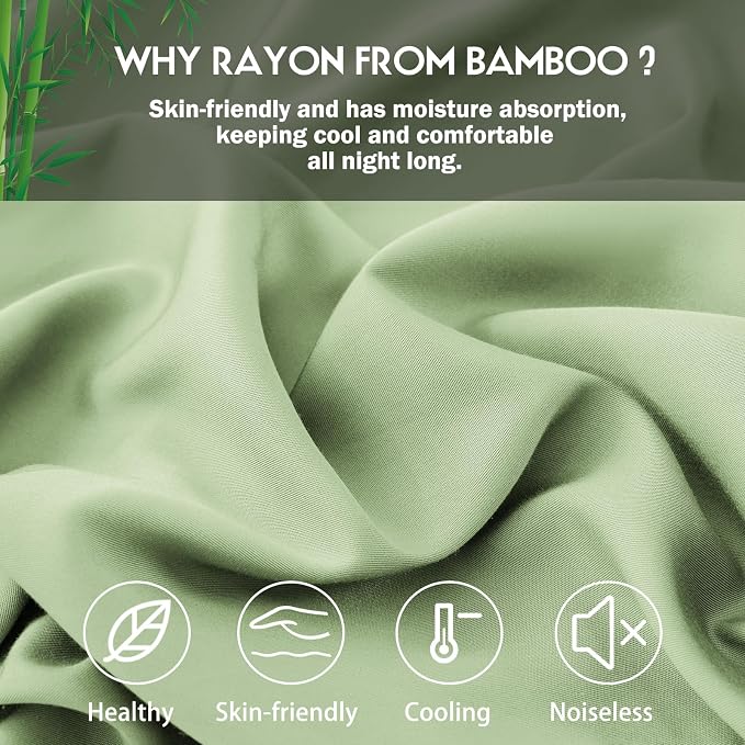 Pillowcases King Size 2 Pack, Cooling Viscose from Bamboo Pillow Cases - Image 2