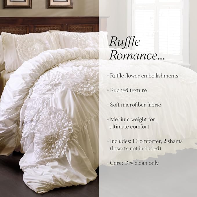 Lush Decor 3 Piece Serena Comforter Set - Image 7