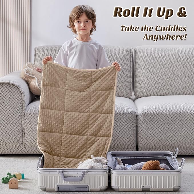 anfie Weighted Blanket Kids Weighted Blanket Cooling Blanket - Image 4