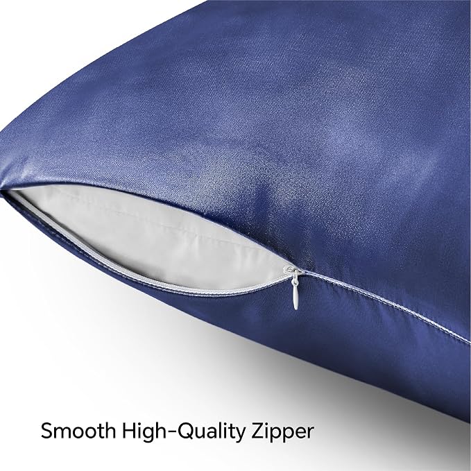 BEDELITE Satin Pillowcase with Zipper, Super Soft and Cooling Similar to Silk - Image 5
