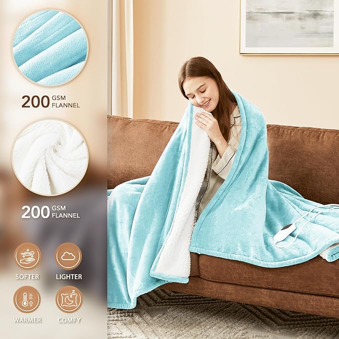 Homemate Electric Heated Blanket Full Size - Image 2