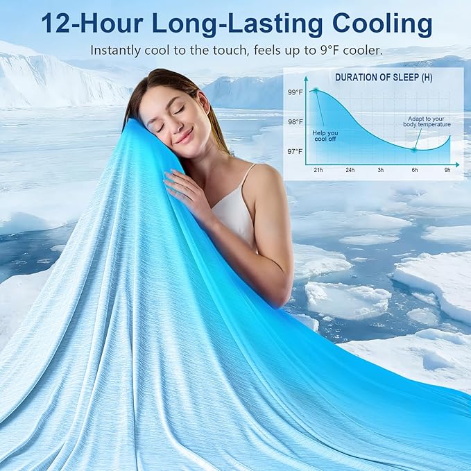 KMUSET Cooling Blanket Throw, Double Sided Summer Cooling Blankets - Image 2